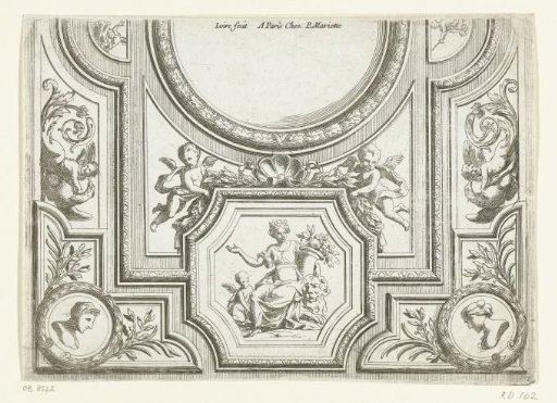 Half of a rectangular ceiling