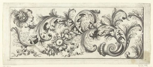 Frieze with leafy vine and leaf