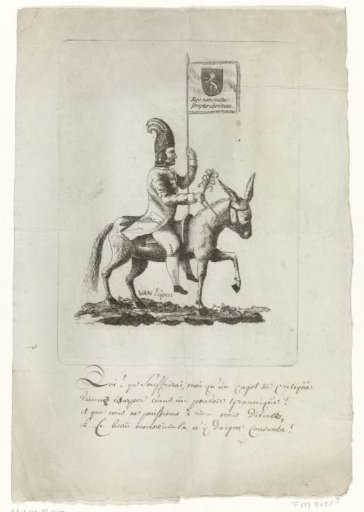 Fool with a Banner on a Donkey