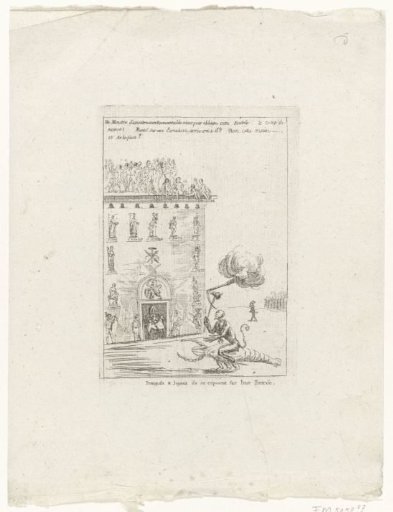 Joseph II as a monkey on a lobster