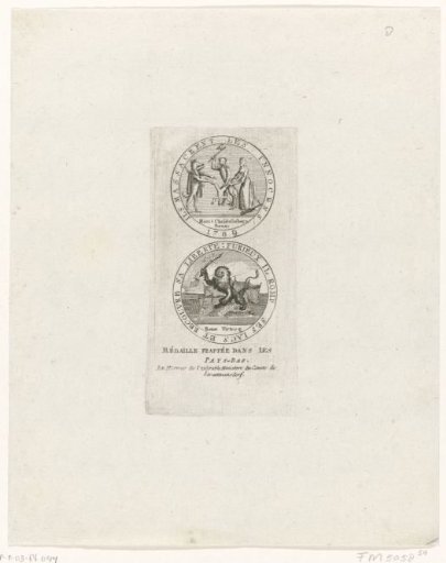 Medal against the cruelties committed in Brabant, 1789