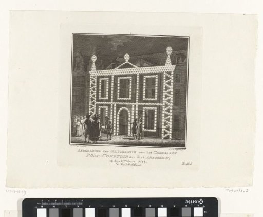Illumination of the Post Office in Amsterdam, 1788