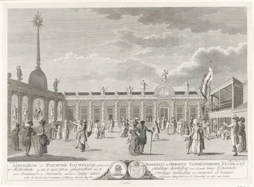 Illumination at the Oprechte Vaderlandsche Sociëteit in Rotterdam, 1788