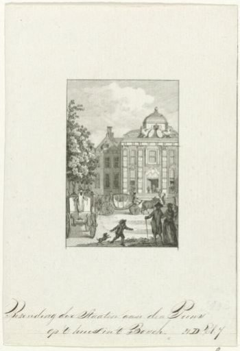 Arrival of the delegation of the States with William V, 1788
