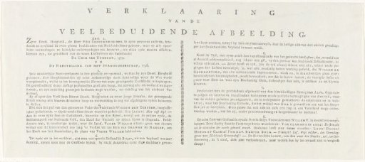 Explanation of the Allegory on the Act of Guarantee of 1788