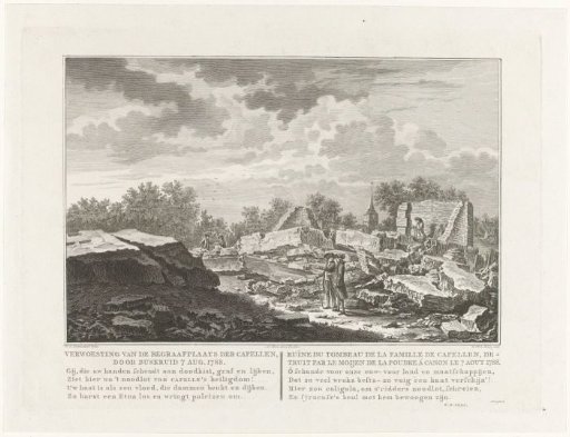 Ruin of the Van der Capellen family cemetery, 1788