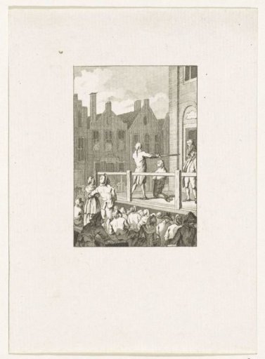 Execution of Mayor Cornelis van der Burgh in Leeuwarden, 1789