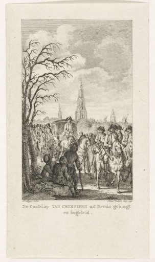 Chancellor J.A. van Crumpipen Brought Back from Breda to Brabant, 1789
