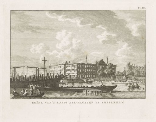 View of the State Naval Magazine in Amsterdam after the Fire of 1791