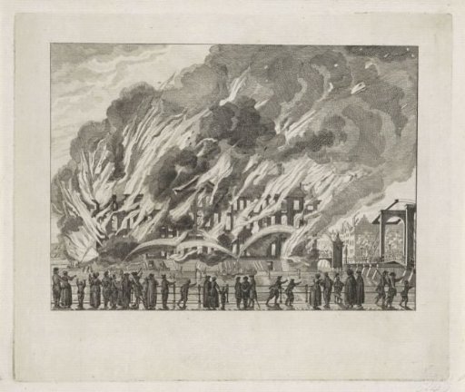 Fire in the State Naval Magazine in Amsterdam, 1791
