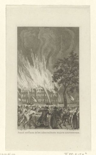 Fire in the State Naval Magazine in Amsterdam, 1791