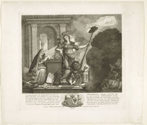 Allegory on the preservation of liberty against the French enemy, 1793