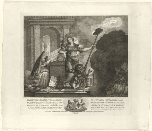 Explanation of the print with the allegory on the preservation of liberty against the French enemy, 1793