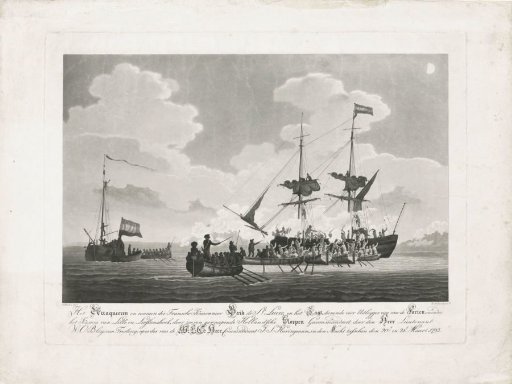 Capture of the French gunboat Ste. Lucie, 1793