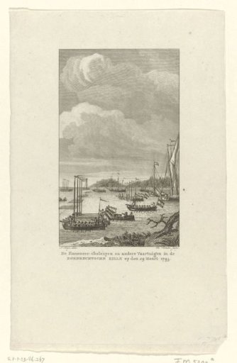Cannon Boats in the Dordtsche Kil, 1793