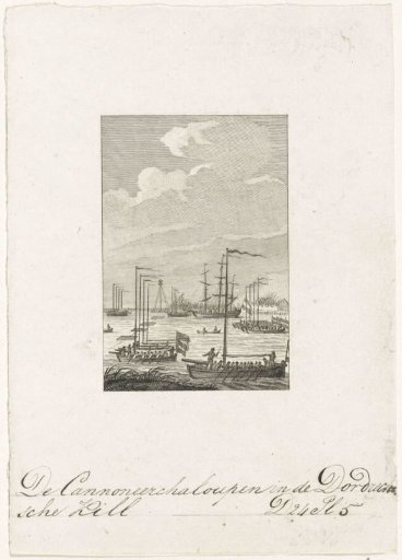 Cannon Boats in the Dordtsche Kil, 1793
