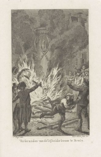 Burning of the Tree of Liberty at Breda, 1793