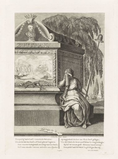 Allegory on the death of Vice-Admiral Zoutman, 1793