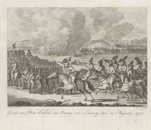 Prince William George Frederick in the battle of Lannoy, 1793