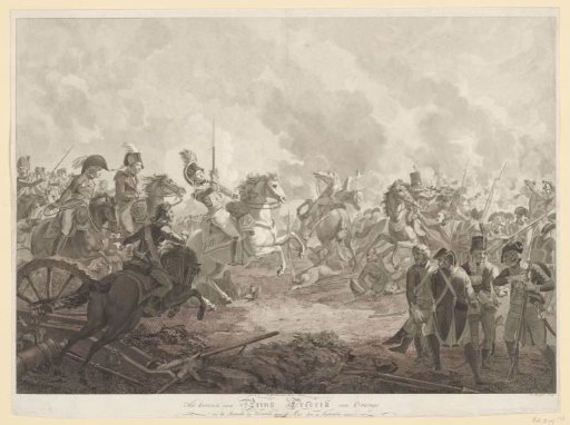 Prince Frederick wounded at Wervik, 1793