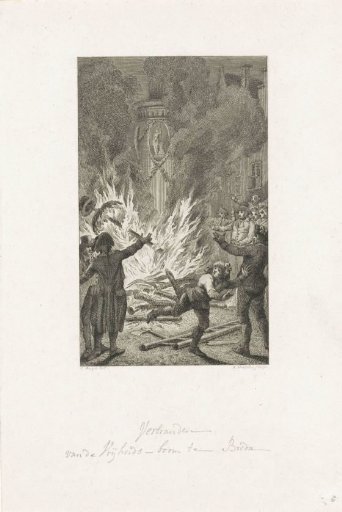 Burning of the Liberty Tree at Breda 1793