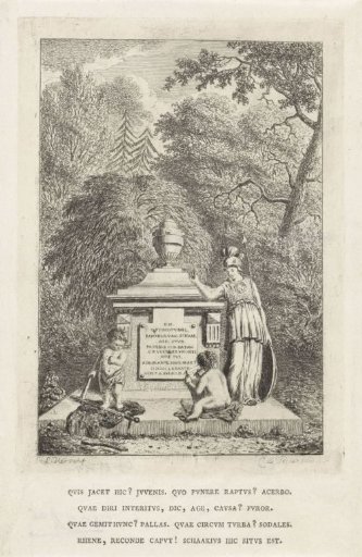 Allegorical Monument for the Leiden Student S. van Schaak, 1794