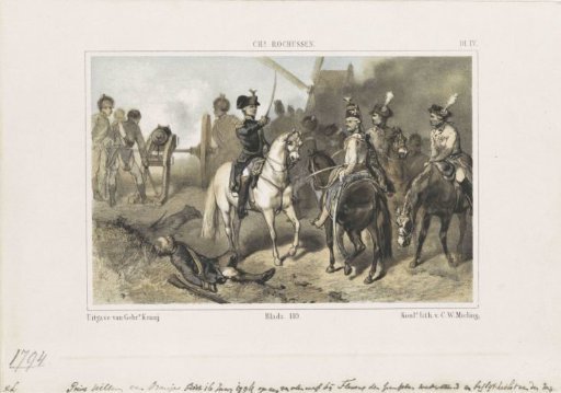 Prince William at the Battle of Fleurus, 1794