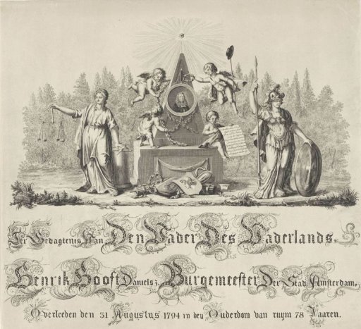 Allegory on the Death of Hendrik Danielsz. Hooft, 1794