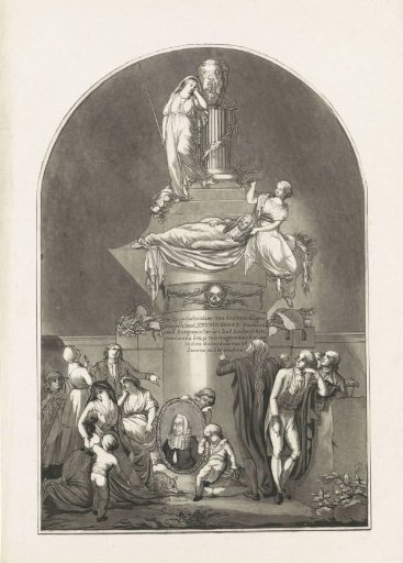 Allegorical Monument for Hendrik Danielsz. Hooft, 1794