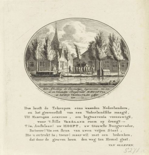 Funeral of Hendrik Danielsz. Hooft at Vreeland, 1794