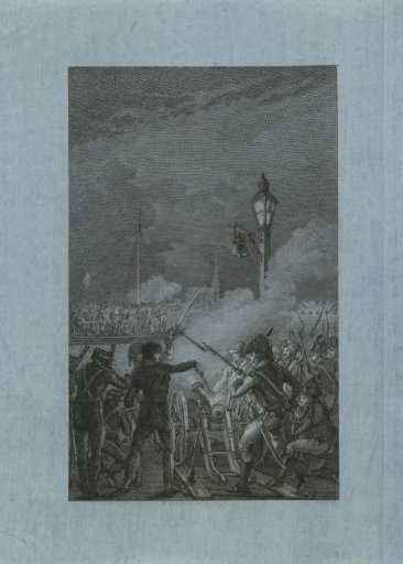 French Shelling the Fleeing Troops on the Gierbrug, 1794