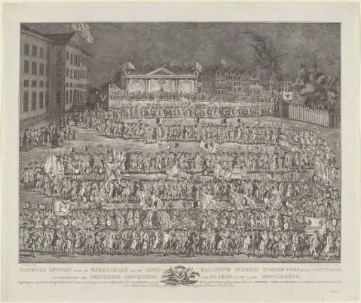 Procession of Workers from the Admiralty Shipyard on Kattenburgerplein in Amsterdam, 1787