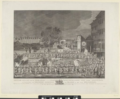 Procession of Workers from the City Boatmakers' Shipyard on Kattenburgerplein in Amsterdam, 1787