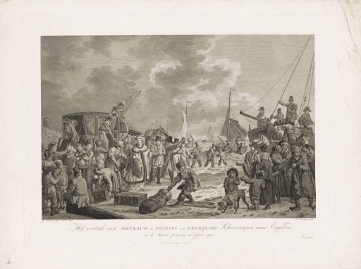 Departure of the Princess of Orange to England, 1795