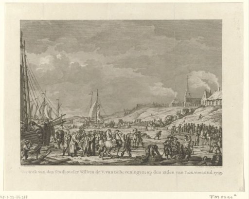 Departure of the Prince of Orange from Scheveningen, 1795