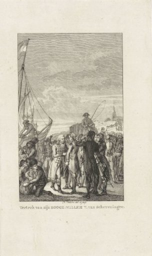 Departure of the Prince of Orange from Scheveningen, 1795