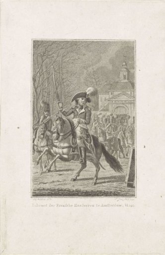 French hussars enter Amsterdam, 1795