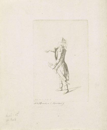 Pointing French officer