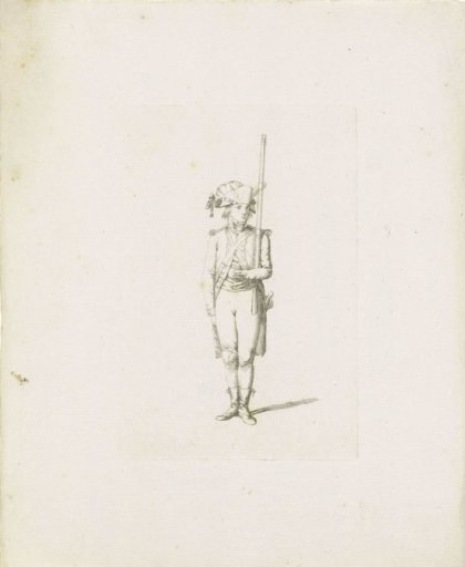 Standing French soldier
