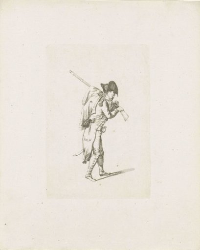 Standing French soldier
