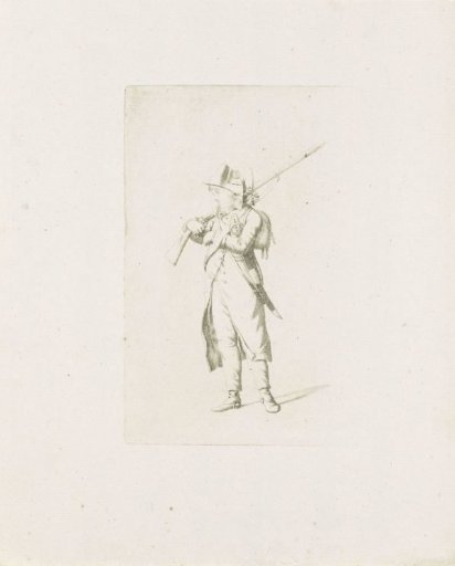 Standing French soldier