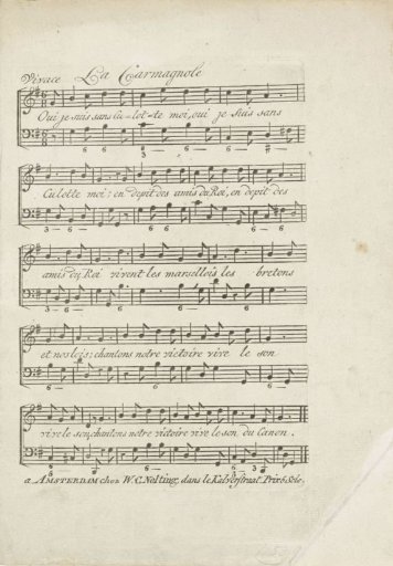 Song 'La Carmagnole', ca. 1795