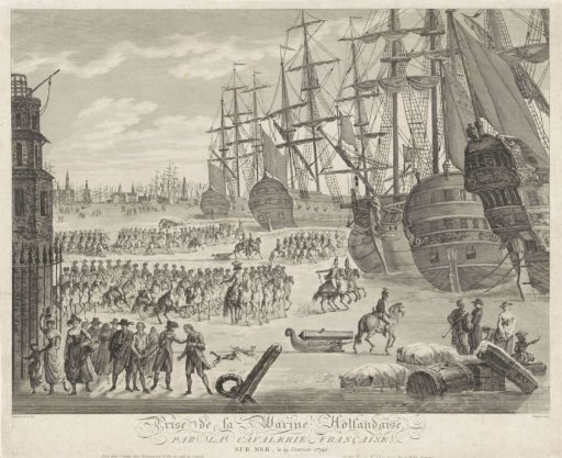 Capture of the Frozen Dutch War Fleet at Den Helder, 1795