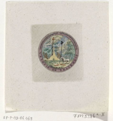 Vignette with a Keeshond, 1795