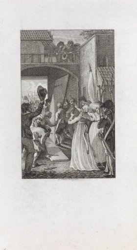 Reinstallation of the doors of the city gate of Franeker, 1795