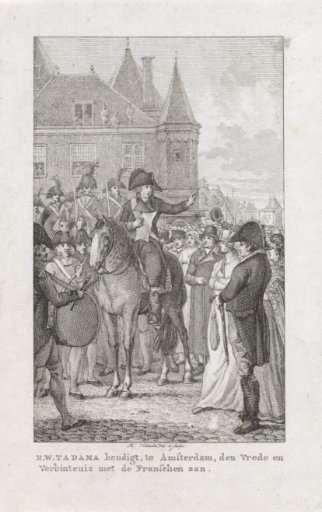 Tadama announces the alliance with France, 1795