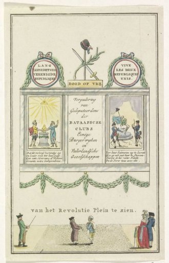 Decoration in the Beurssteeg, 1795