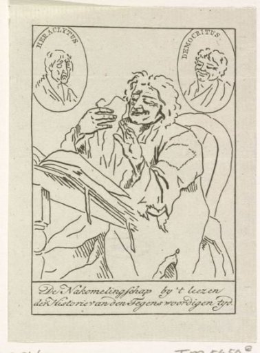 Descendant Reading About the History of the Present Time, 1796