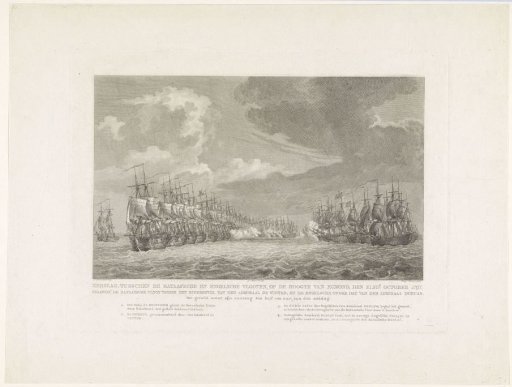 Naval battle at Kamperduin (beginning), 1797