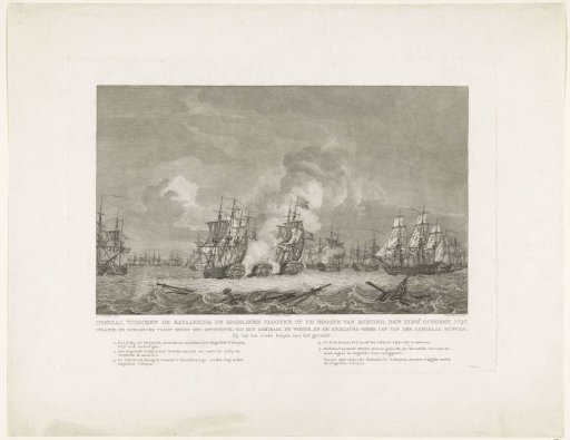 Naval battle at Kamperduin (end), 1797